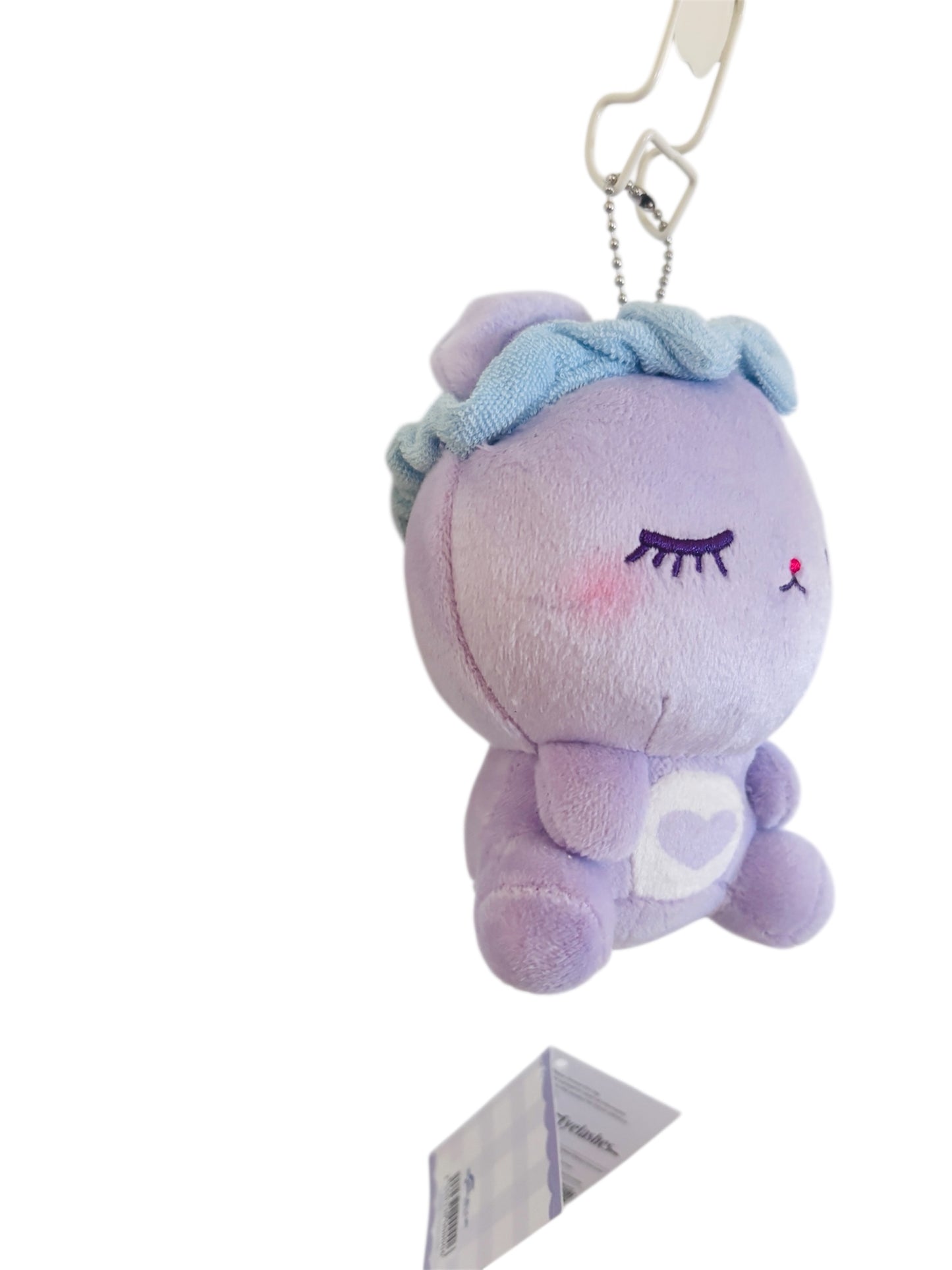 Cute Bunny Plush Keychain – Soft Pastel Rabbit Charm with Bow Headband (3 Styles) 5-6 Inch