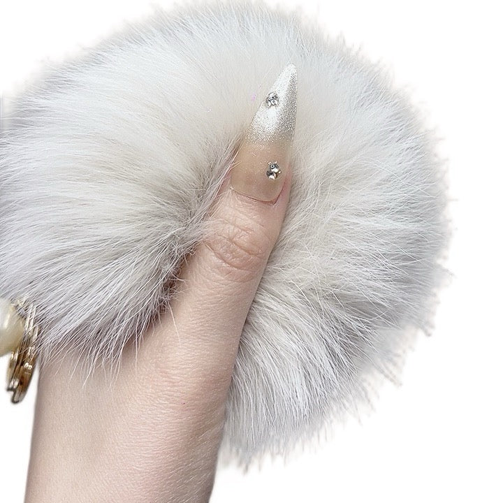 Beige Long Stiletto Press-On Nails with Rhinestones – Tipora 090