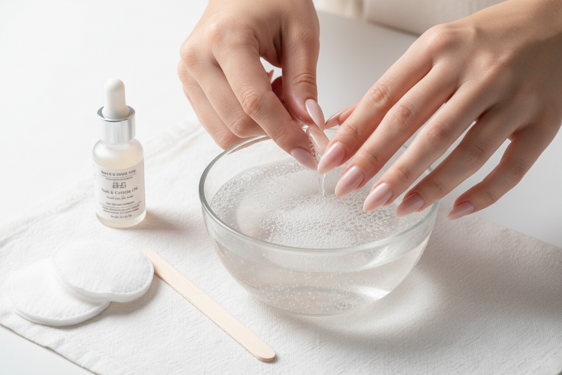 Safely removing handmade press-on nails without damaging natural nails