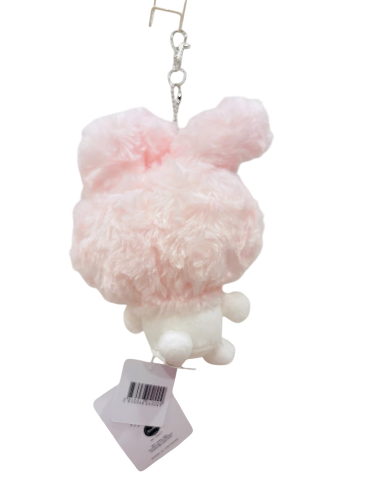 Sanrio My Melody Fluffy Plush Keychain – Cute Pink Bunny Charm 7”