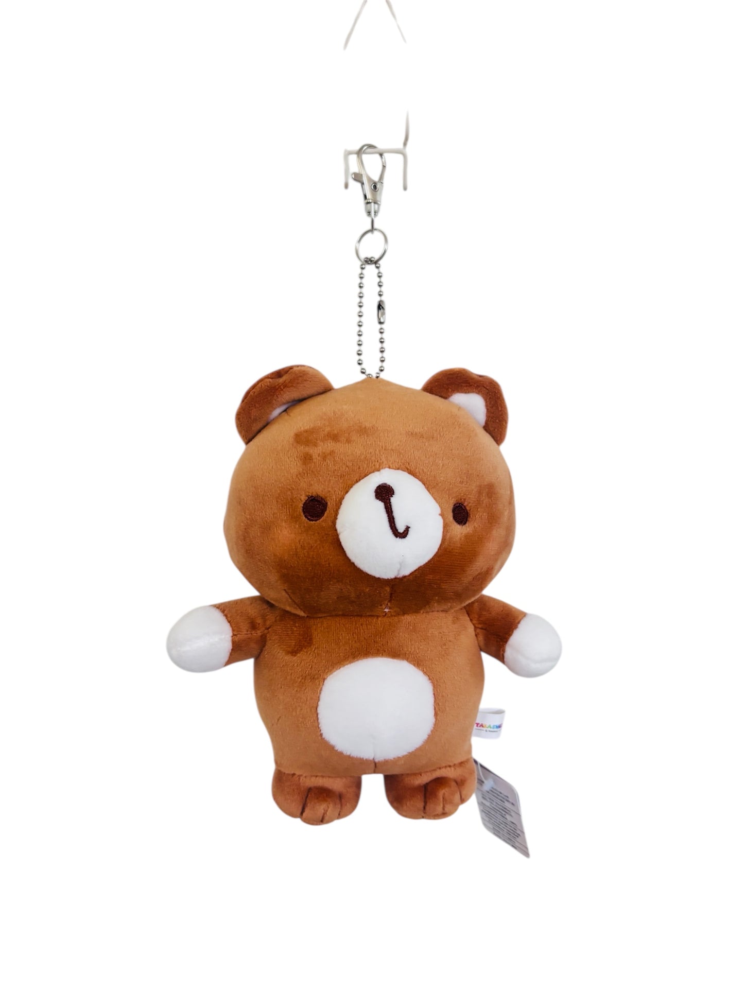 Cute Brown Bear Plush Keychain 7” – Soft Mini Bear Charm