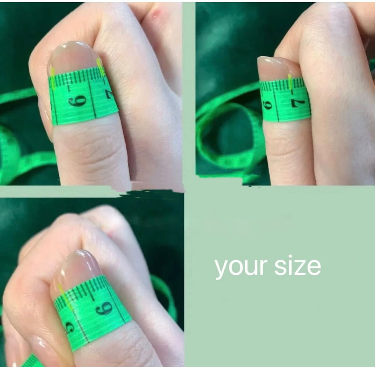 Short Round Brown Cat Eye Press-On Nails with Rhinestones | Handmade Reusable Nails | Tipora 107