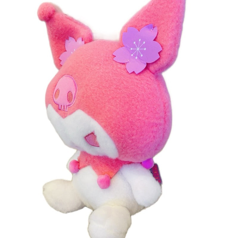 Sanrio Kuromi Cherry Sakura Blossom Plush Toy – Pink 13.3” Soft Doll