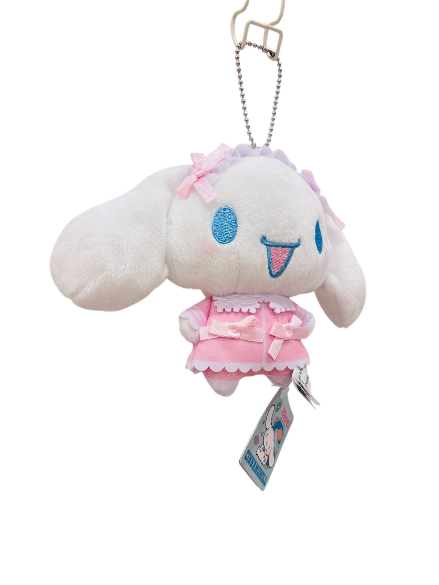 Round1 Limited Cinnamoroll Plush Charm 5”– Cute Pink Outfit Edition