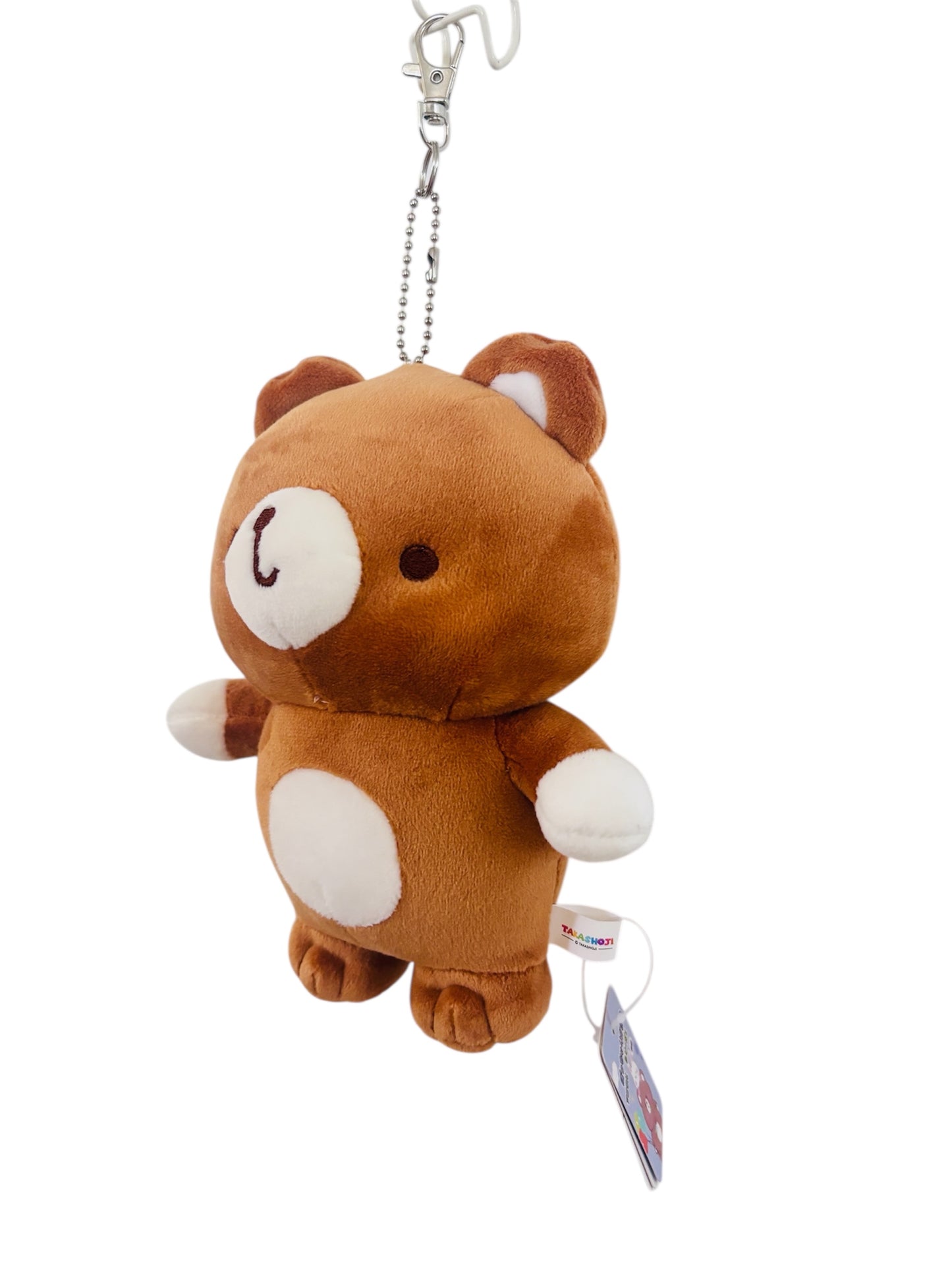 Cute Brown Bear Plush Keychain 7” – Soft Mini Bear Charm
