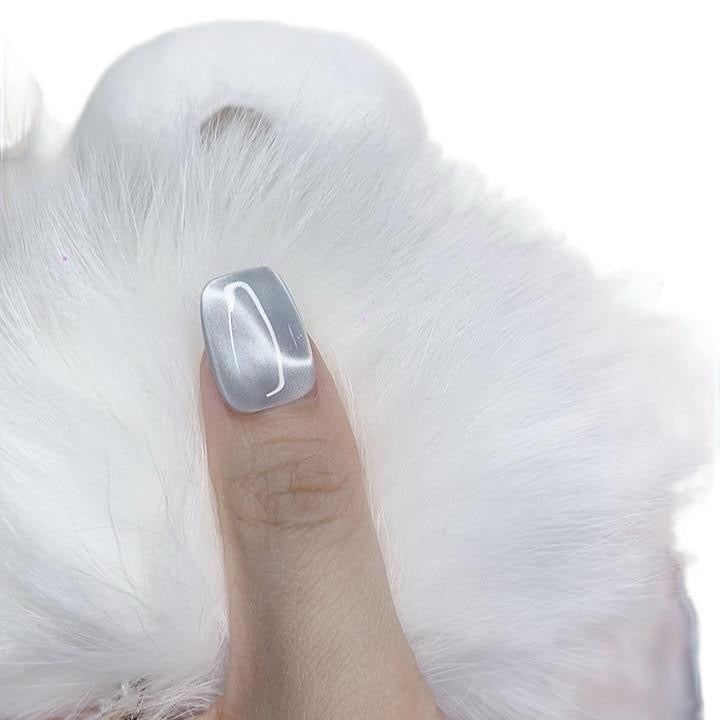 Short Square Press on Nails with Blue Ocean Sparkle Design 117