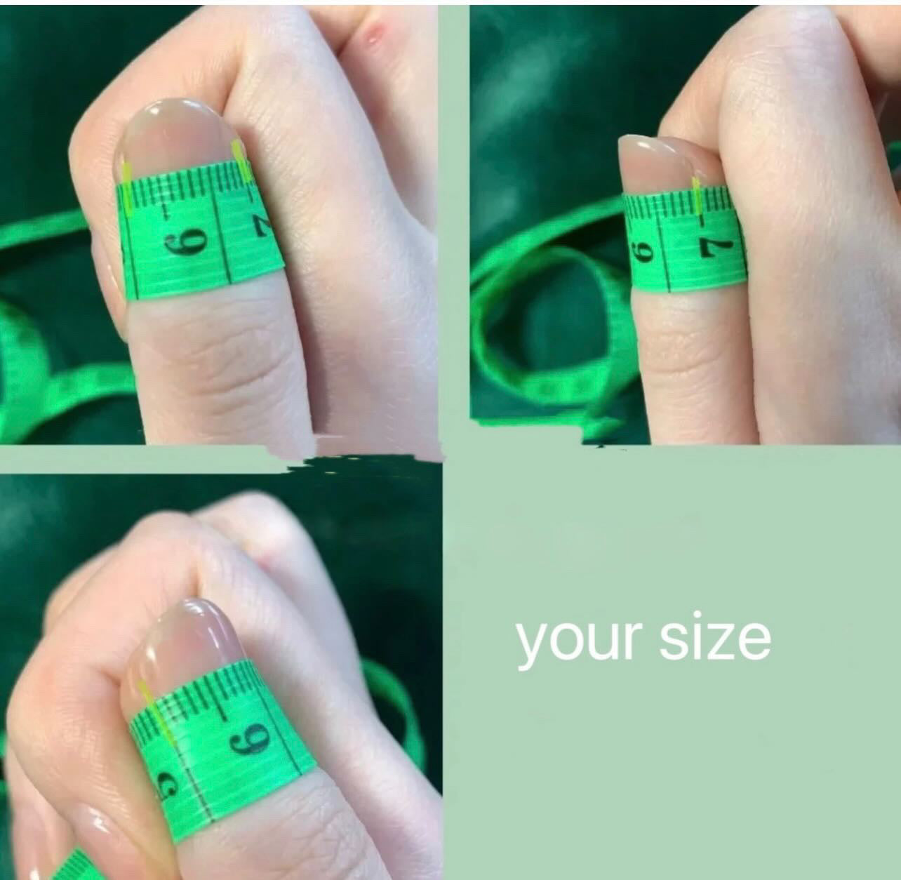 Artificial Acrylic Nails Long Oval Green Color with Mini Pearl & Green Rhinestones Design 114 Glossy Finish